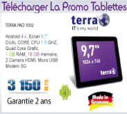 Promotion tablette
